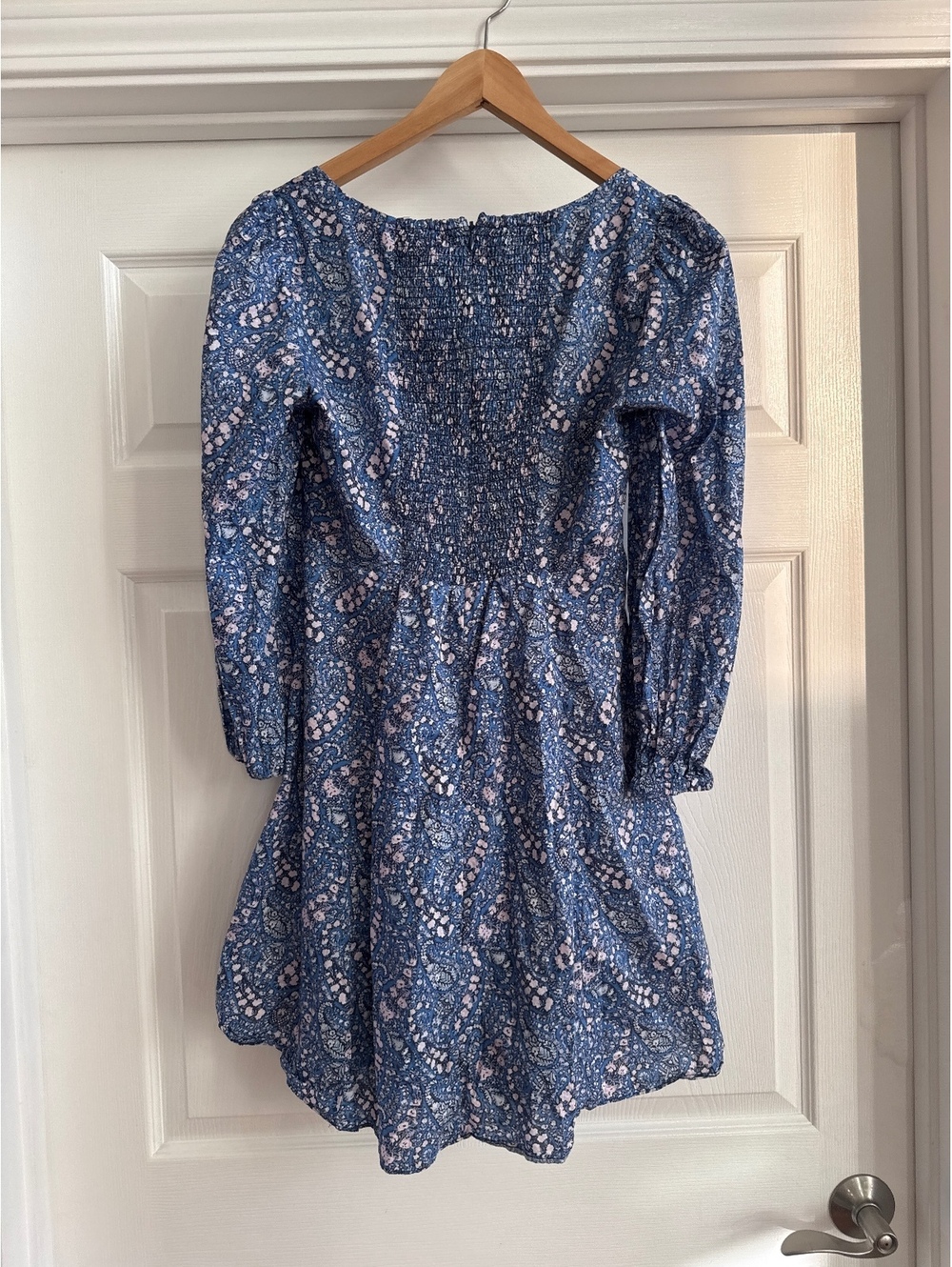 JCrew Liberty of London smocked mini dress
